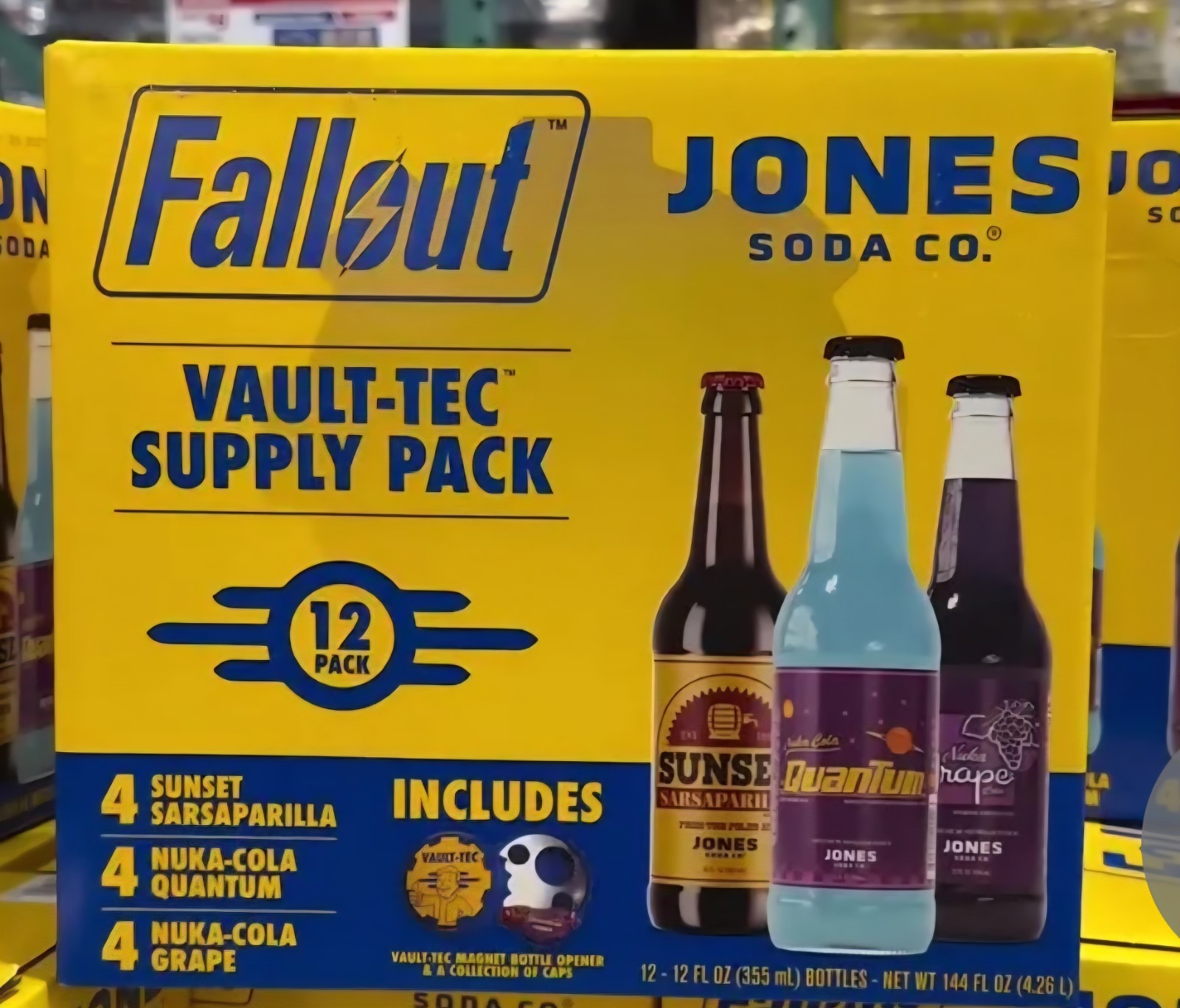 ⚡️Jones Soda × Fallout Vault-Tec Supply 12 Pack Bottles, Costco Limited Edition⚡