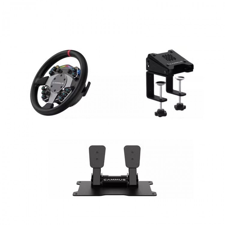 CAMMUS C12 11.8″ 300 mm Direct Drive Sim Racing Wheel for Moza & Simagic Kits