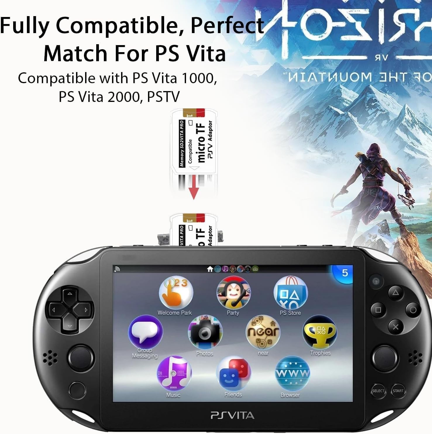 SD2Vita 6.0 PS Vita Memory Card Adapter with 256GB Micro SD Card, High Speed …