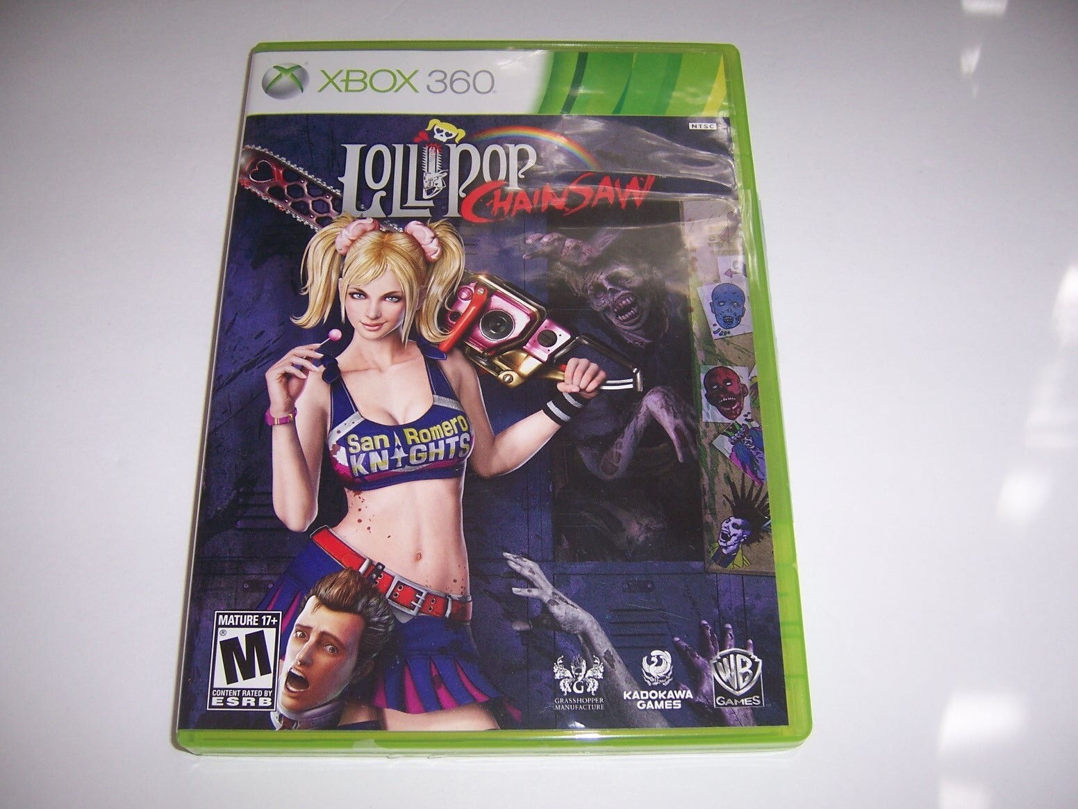 Authentic Case and Manual  Only for LOLLIPOP CHAINSAW – Microsoft Xbox 360