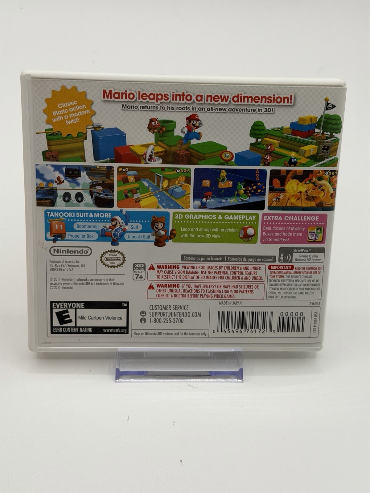 Super Mario 3D Land (3DS, 2011) Tested Working Condition!!!!