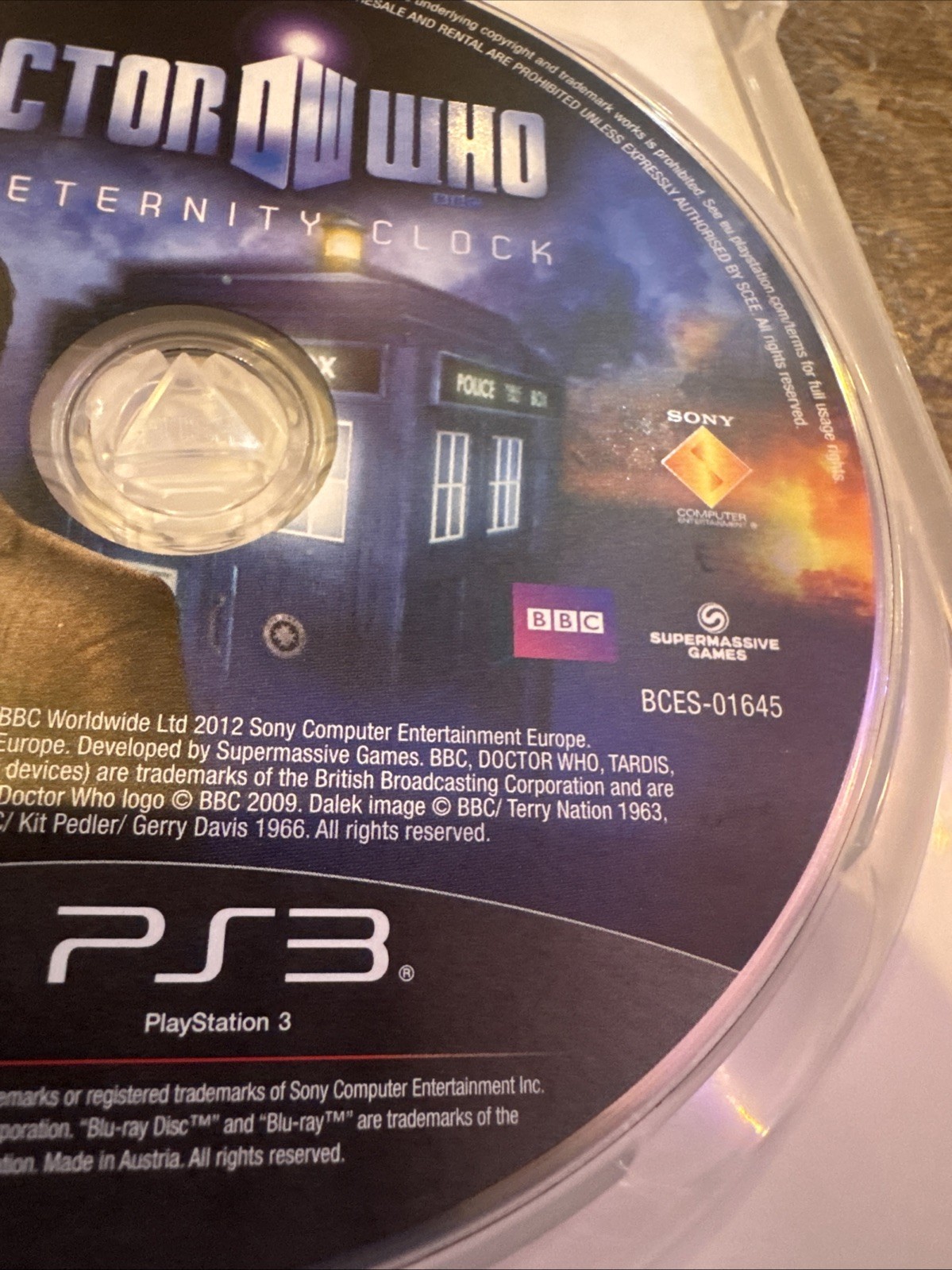 DOCTOR WHO THE ETERNITY CLOCK- PLAYSTATION 3 PS3