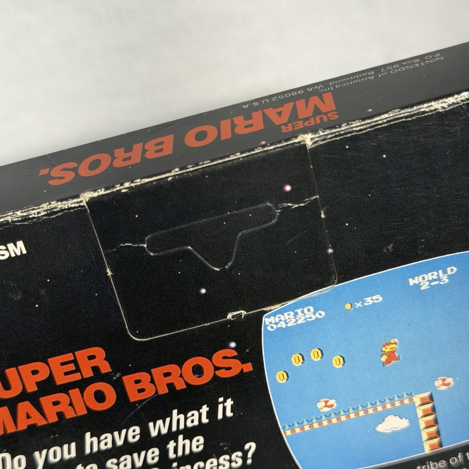 Super Mario Bros 1⭐️NICE 5 Screw Hangtab Complete CIB⭐️Nintendo NES Original USA