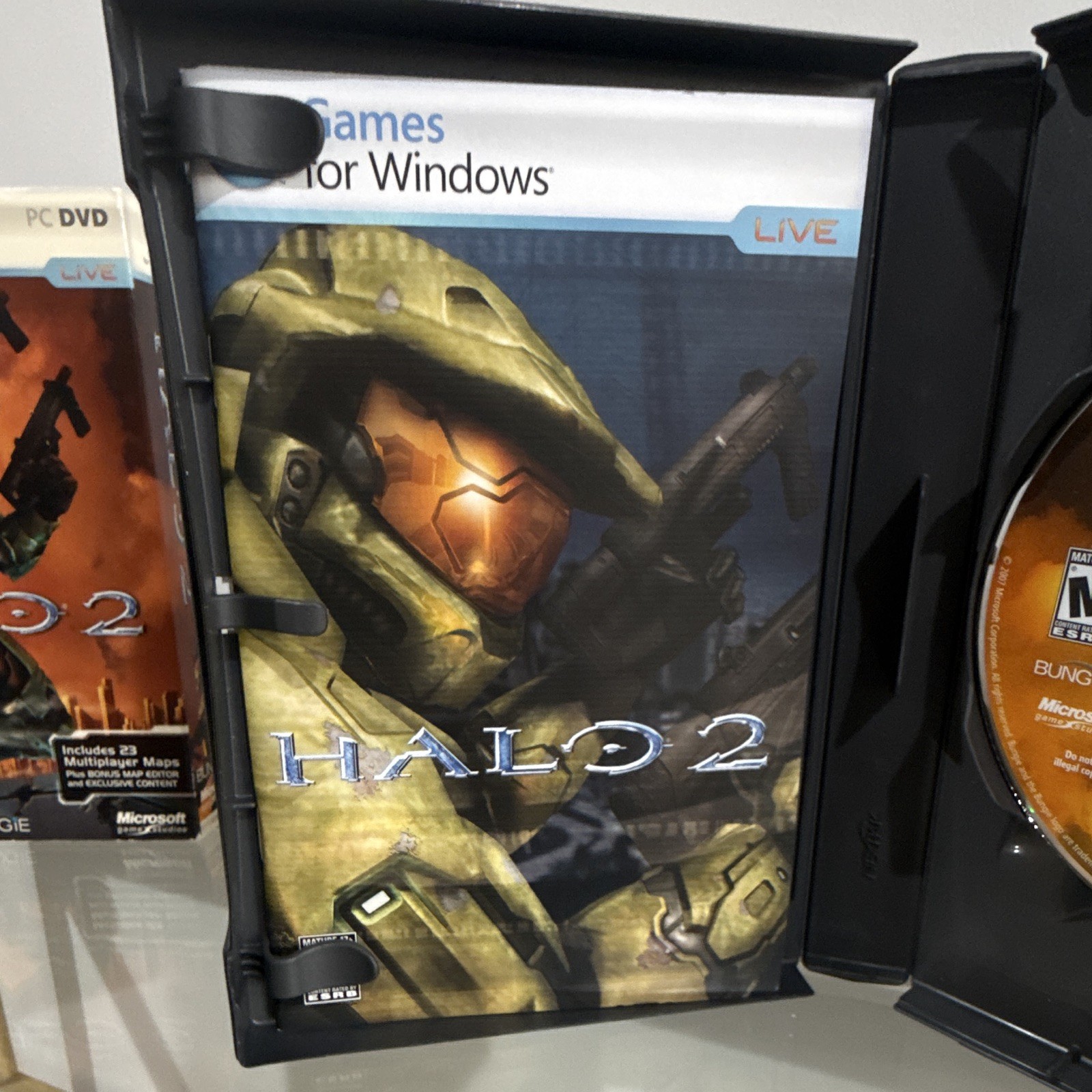 Microsoft Halo 2 PC DVD Manual Included Multiplayer Online M Shooter Halo Series