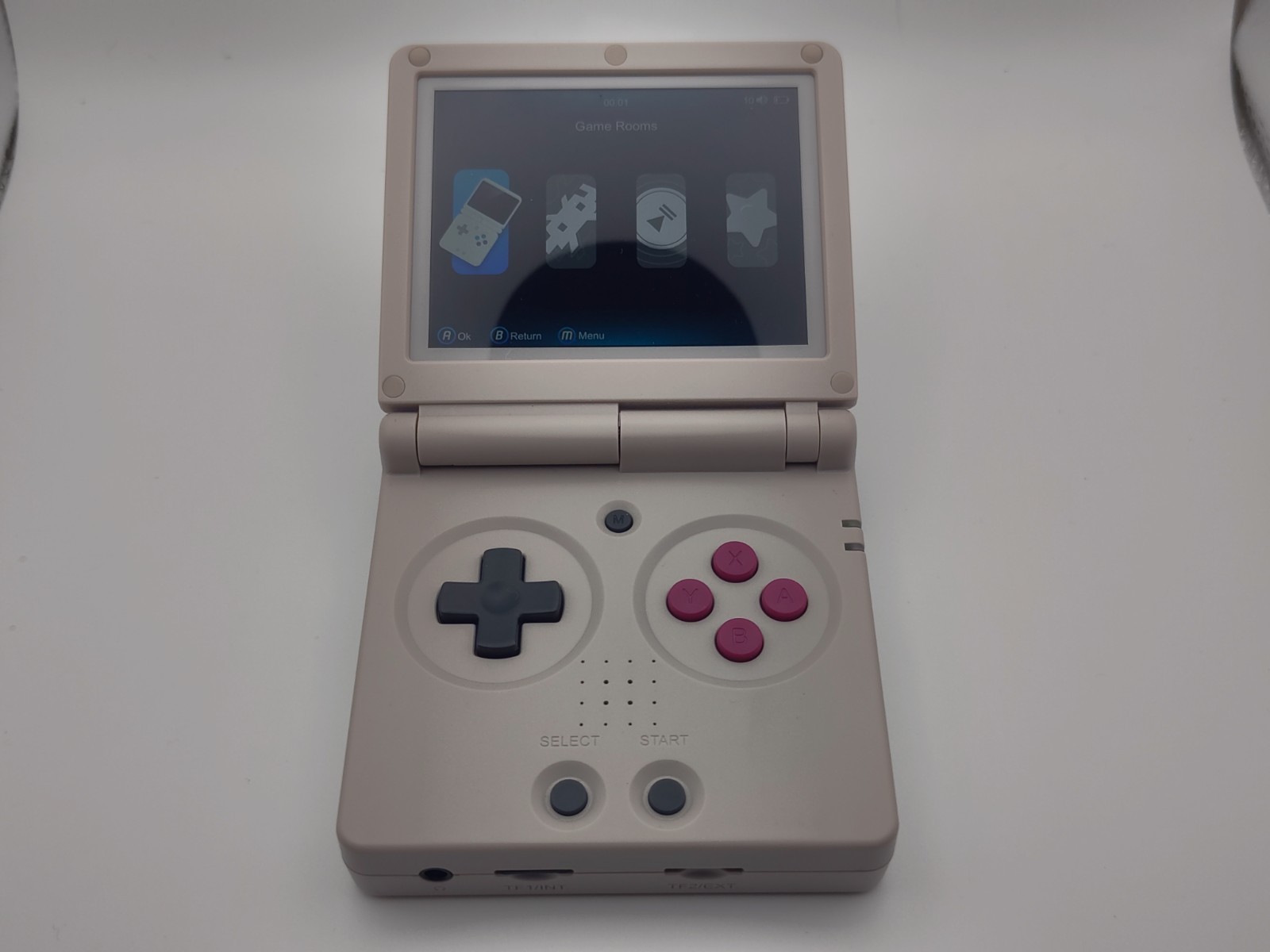 RG35XX SP Flip Anbernic Gray Linux Handheld Game Console