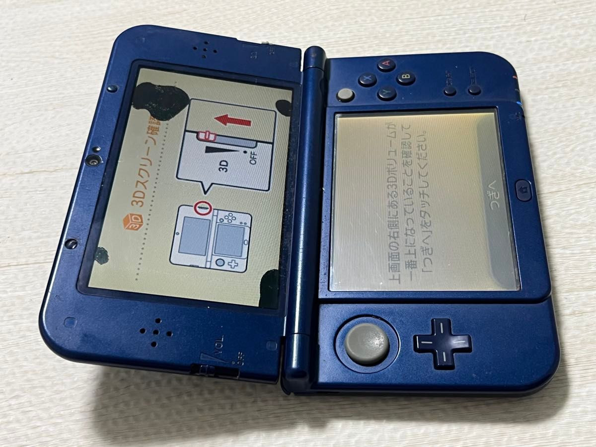 Nintendo New 3DS LL XL Console Metallic Blue Japan Region Locked Tested 0297