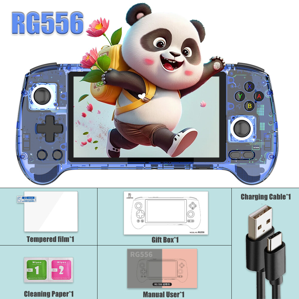 RG556 Handheld Game Console 5.5 inch nisoc T820 Android13 5500mAh Gifts