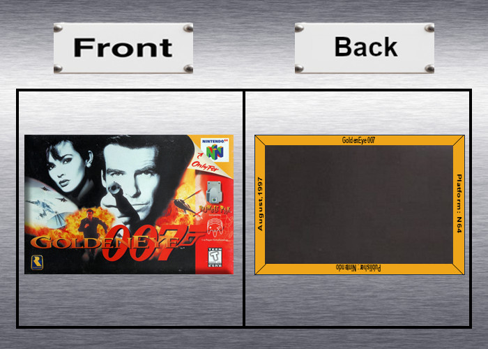 GoldenEye 007 Video Game Box Art *N64* High Quality Magnet