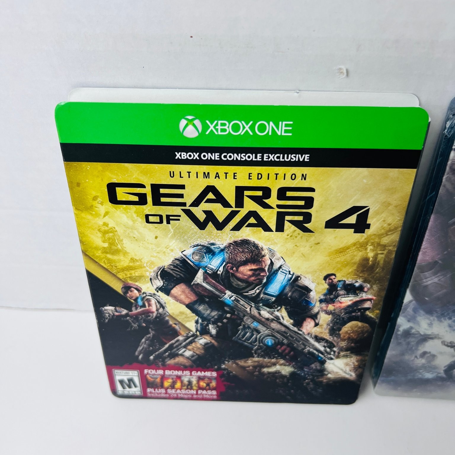 Gears of War 4 Ultimate Edition Xbox One Video Game Steelbook Minor Dent New