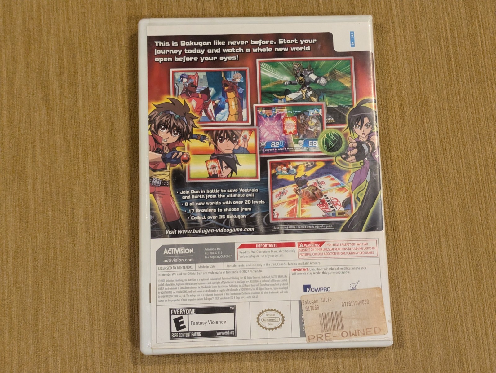 Bakugan Battle Brawlers (Nintendo Wii, 2009) Complete + Toys R Us Bonus Edition