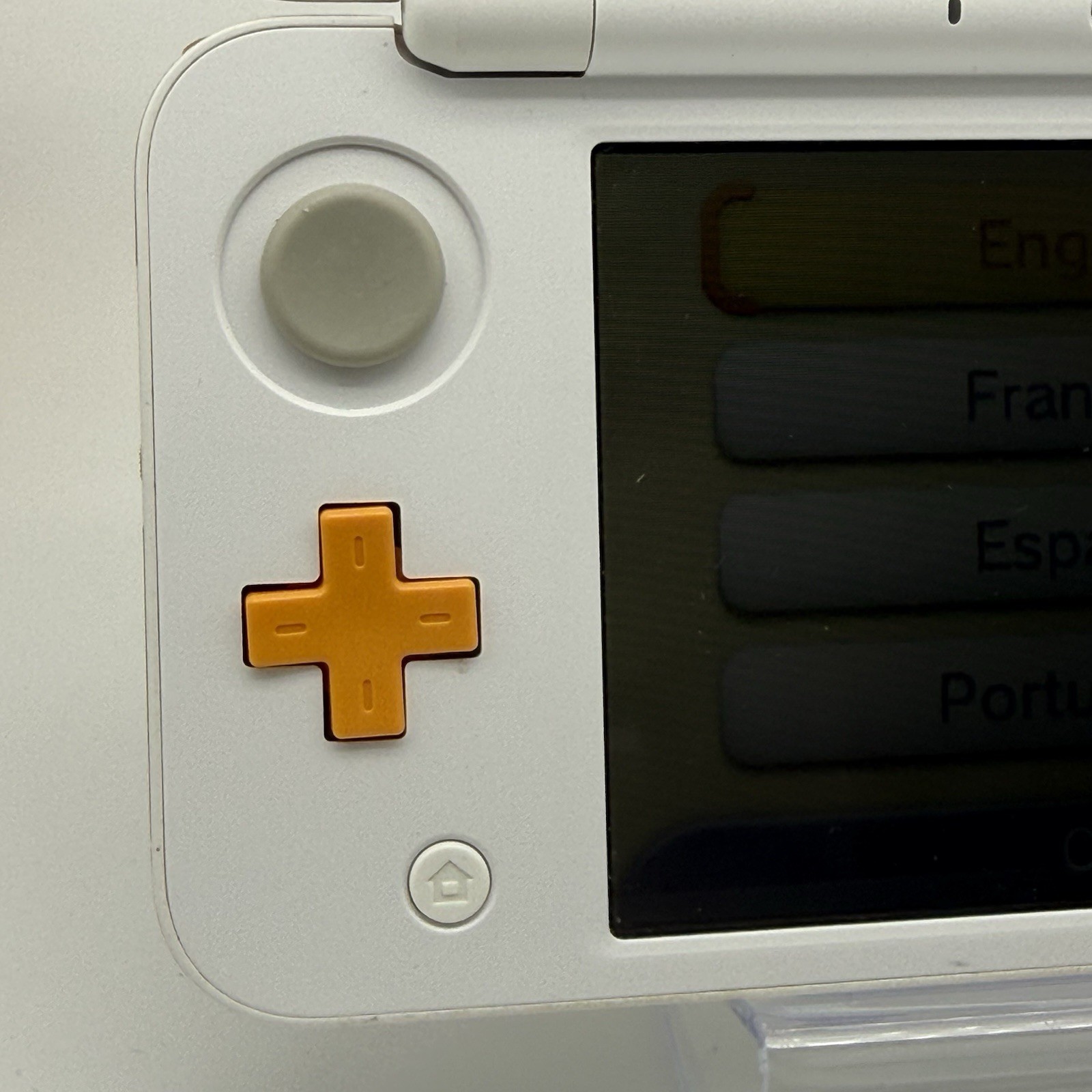 “new” Nintendo 2DS 3DS XL Console White Orange Console, Charger, Box – Tested