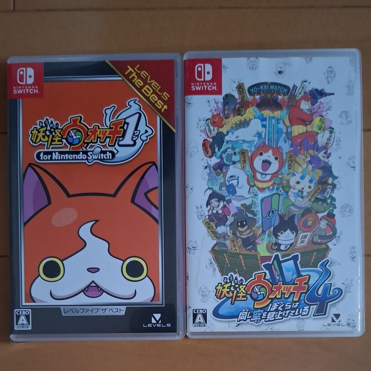 Yo-kai Watch 1 & 4 Nintendo Switch Japan Used Lot