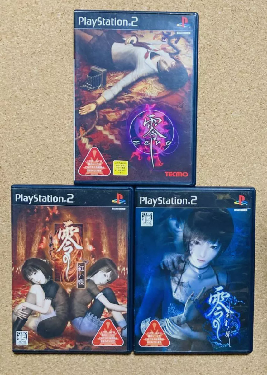 Fatal Frame Zero Set of 1,2,3 Crimson Butterfly PlayStation 2 PS2