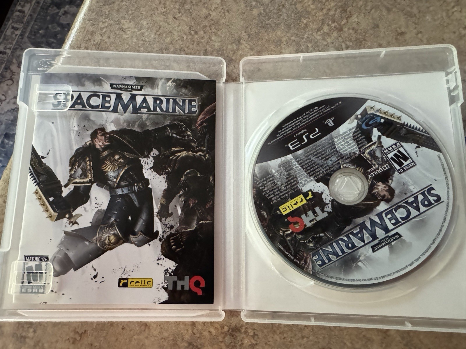 Warhammer Space Marine PS3 Game Complete Tested Fast Shipping!