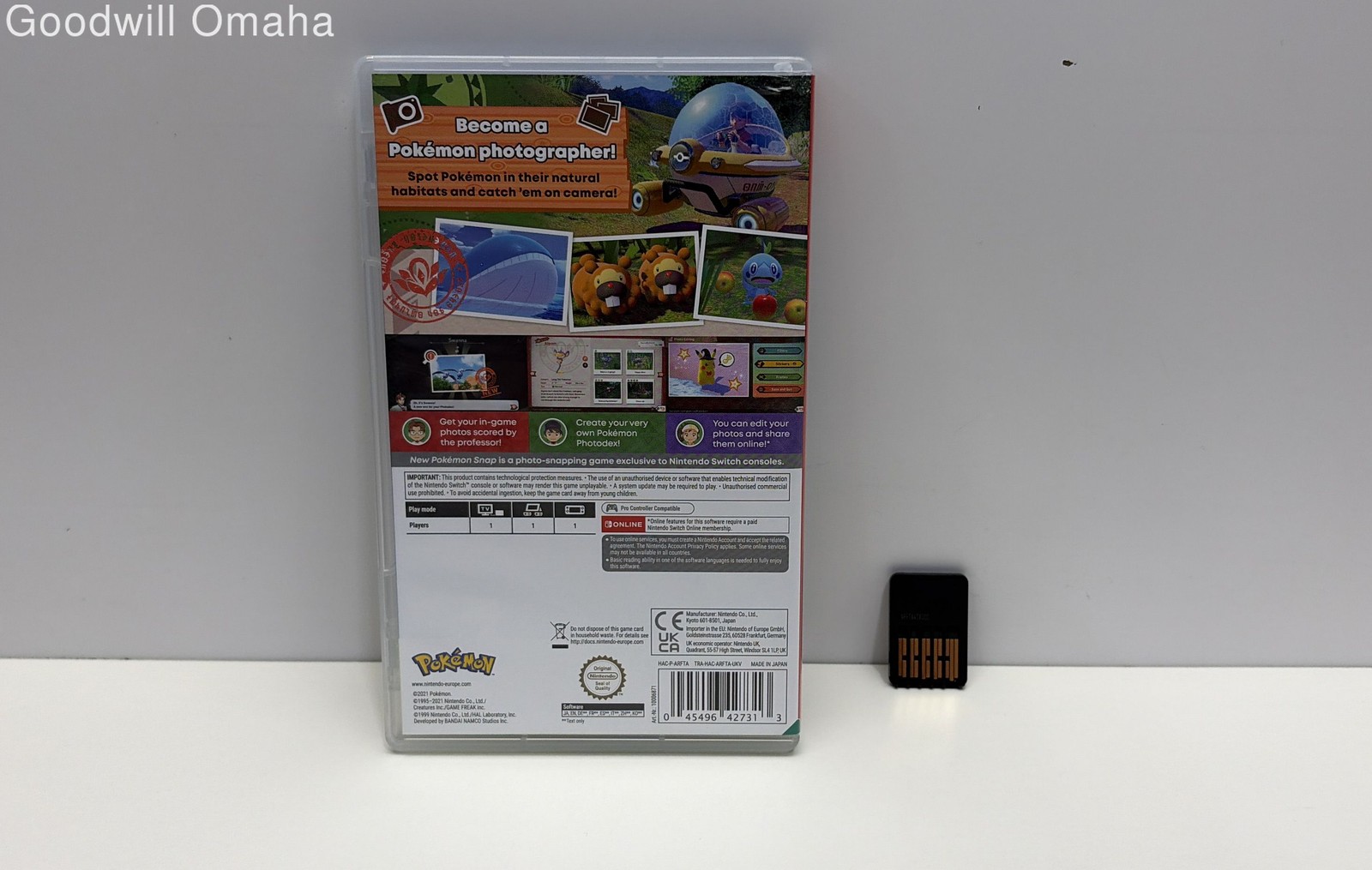 Nintendo Switch – New Pokémon Snap – European / PAL Version – Boot Tested