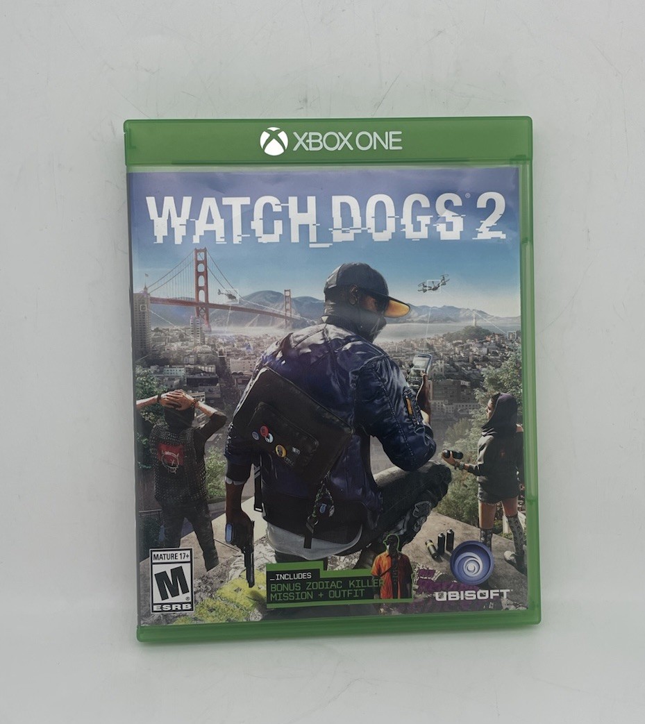 Watch Dogs 2 – Microsoft Xbox One-Tested And Working/ Complete W/ Inserts