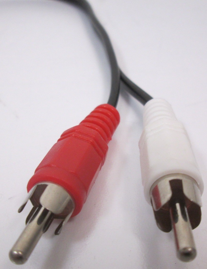 3.5MM Female Jack To 2 RCA Male Plug Audio Y Splitter Cable Brand New 9824