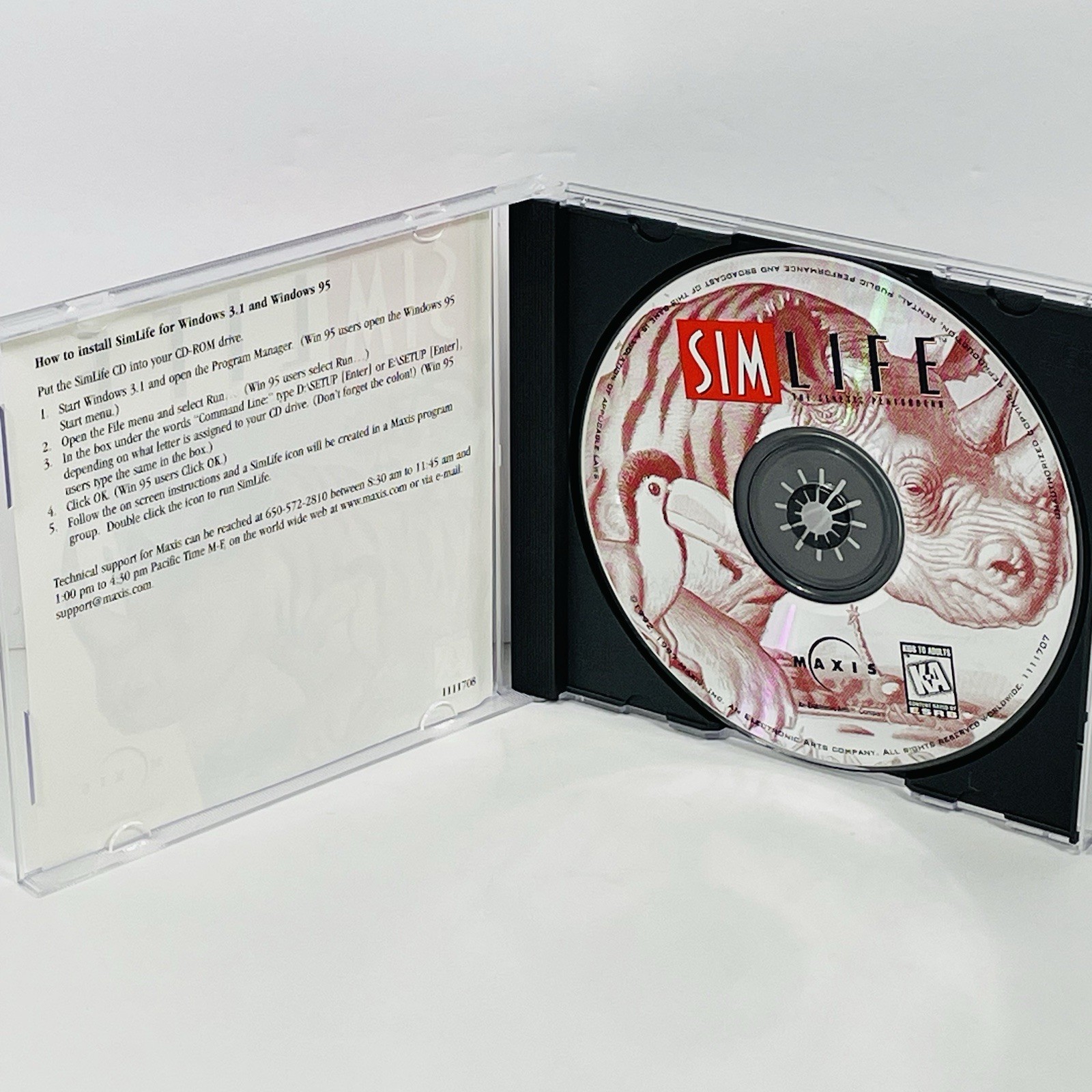 Sim Life The Genetic Playground 1997 PC CD-ROM Video Game for Windows