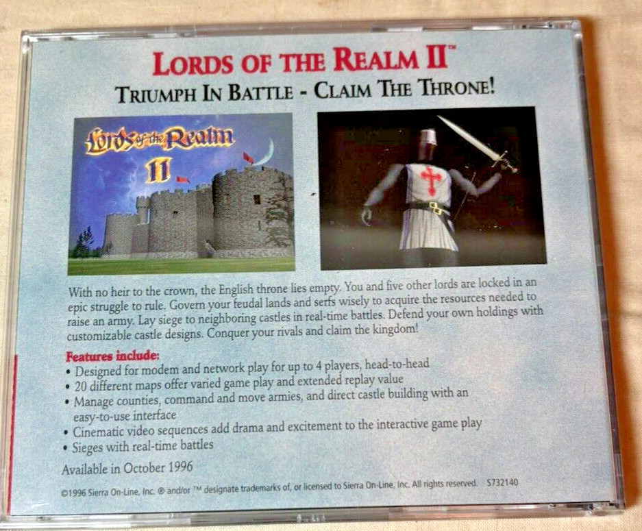 Robert E. Lee Civil War General Sierra Windows PC Computer Strategy Game CD