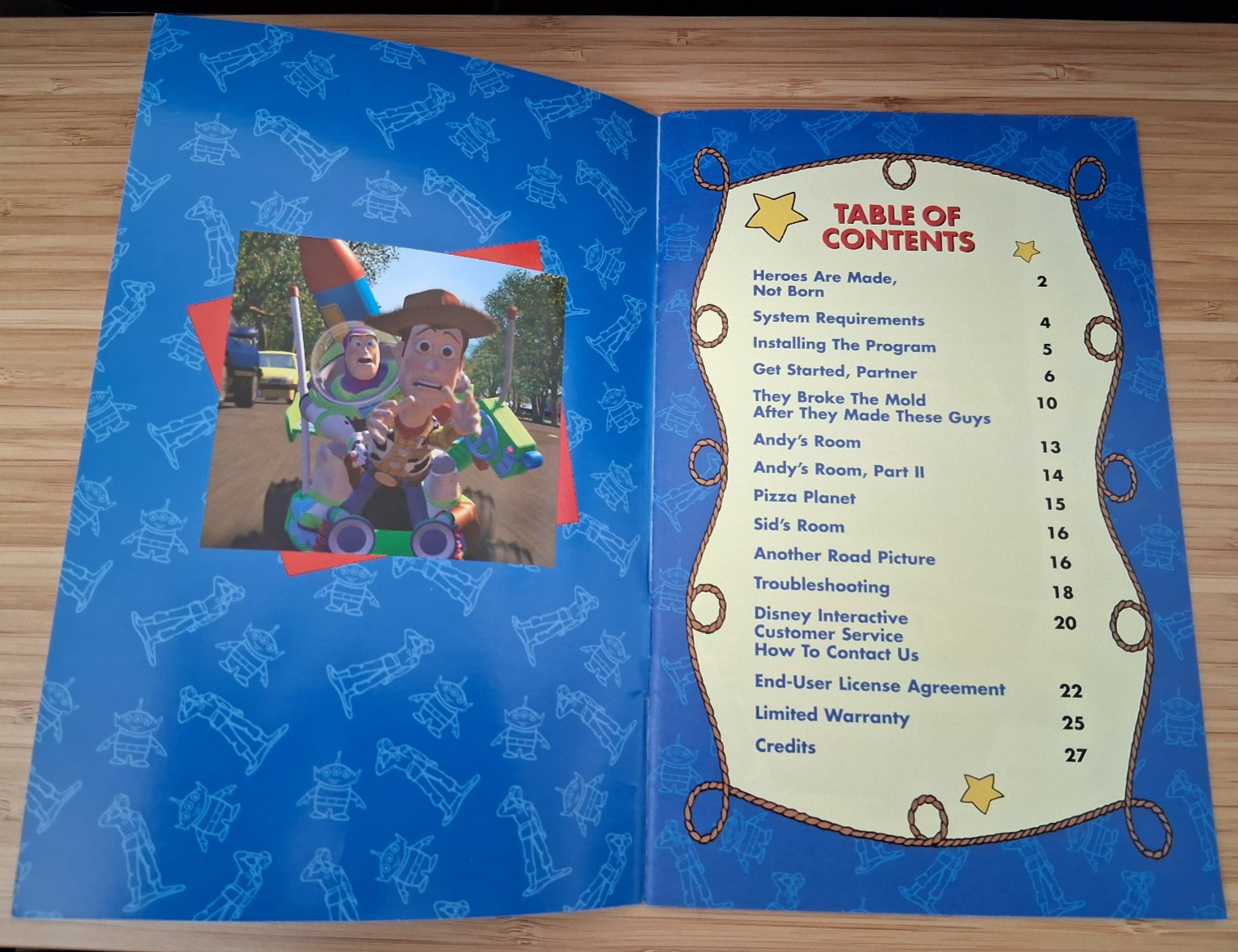 REPLACEMENT MANUAL Disney’s Toy Story Power Play PC/Computer 2001