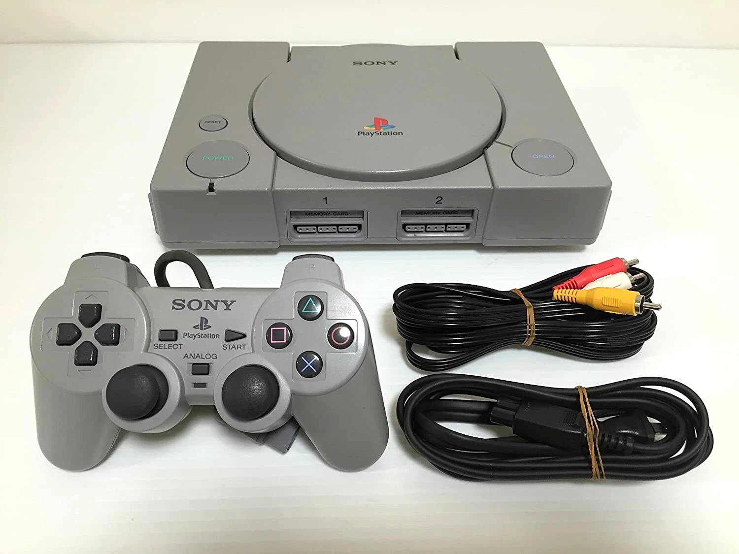 Official Sony PlayStation 1 PS1 Console Complete set Japan w/controller adapter