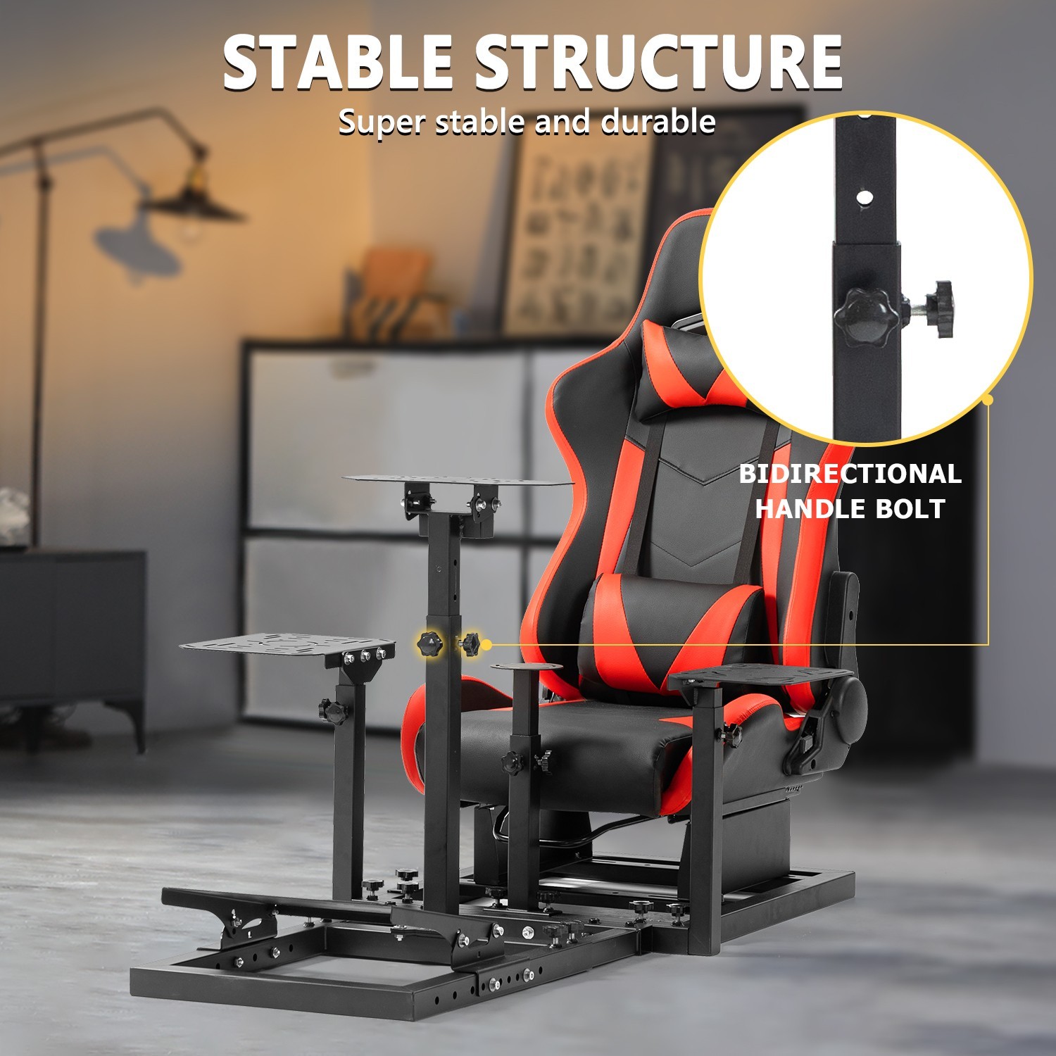 Marada Modular Flight and Racing Simulator Cockpit Fits Logitech Fanatec CSL-DD