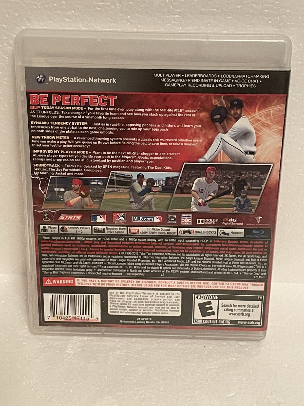 Major League Baseball 2K12 (Sony PlayStation 3, 2012)
