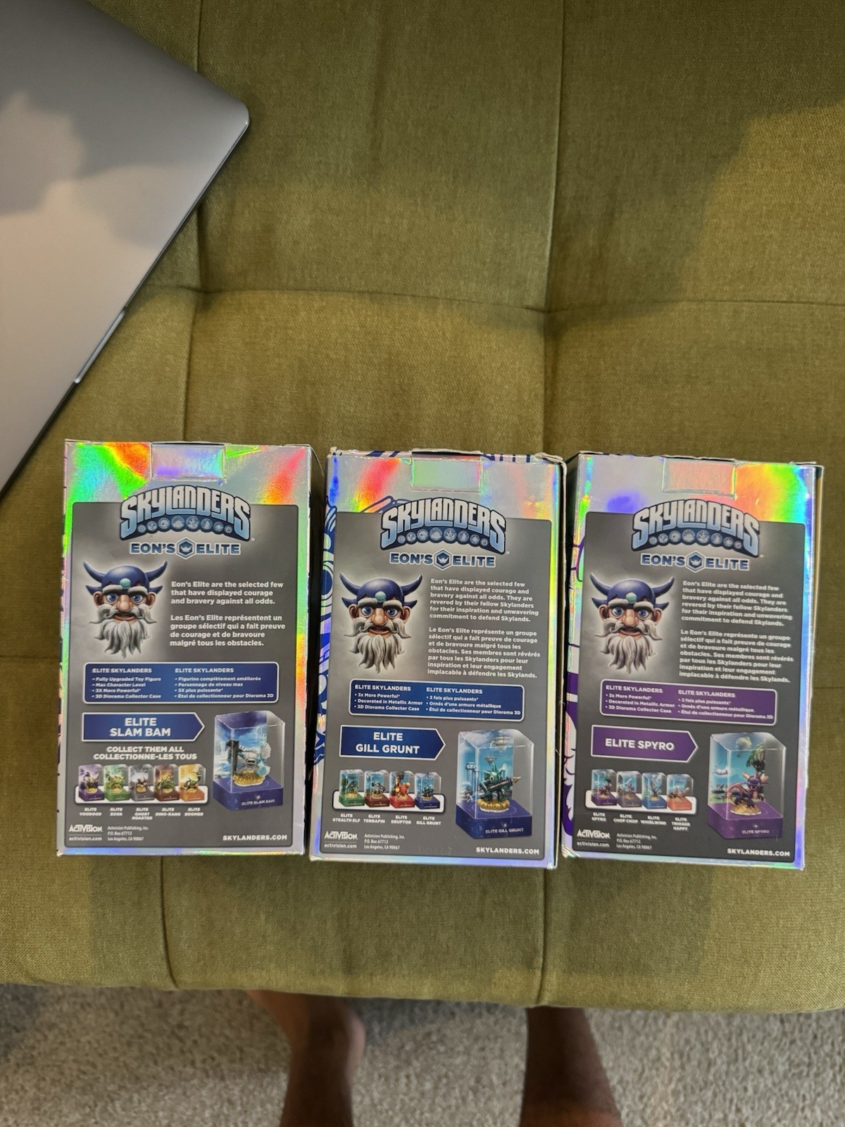 Skylanders Eon’s Elite Character Figures Lot: Slam Bam, Gill Grunt, Spyro