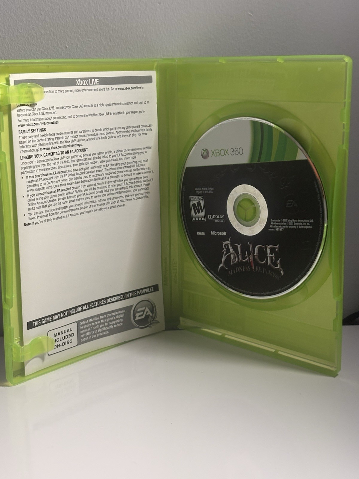 Electronic Arts Alice Madness Returns Xbox 360