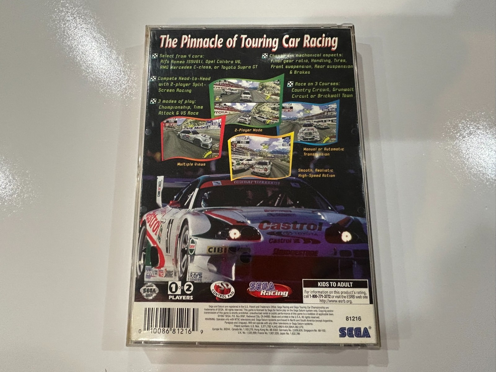 Sega Touring Car Championship (Sega Saturn, 1997) CIB Complete in Box NR MINT
