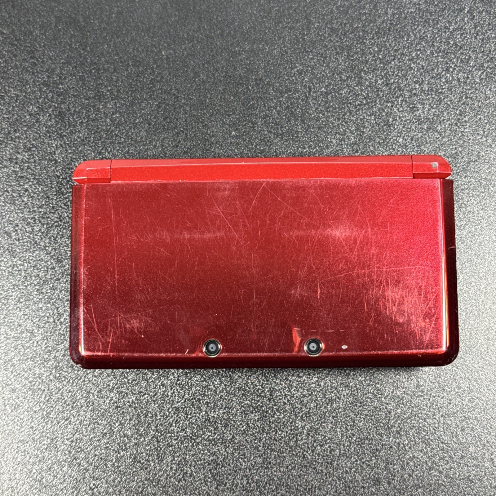 Nintendo 3DS Flame Red 32GB SD Card/game & Carry Case (Tested & Working)