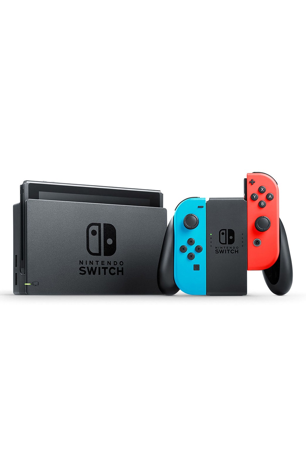 Nintendo Switch Console with Neon Blue Red Joy-Con and Pro Controller 32GB FHD