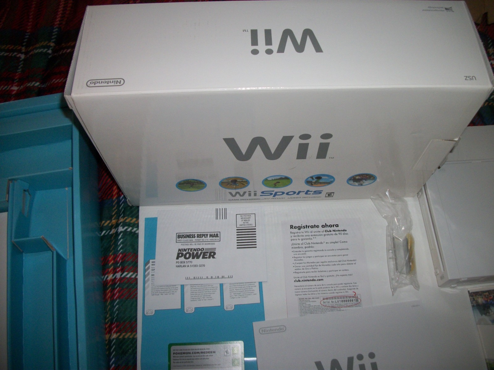 Nintendo Wii Sports Home Console Complete in Box Great Condition! USED ONE TIME