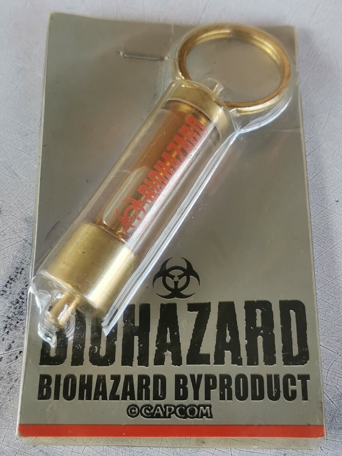 Rare Hong Kong Capcom Comic BIOHAZARD BYPRODUCT Promo G-Virus Glass Tube Bottle