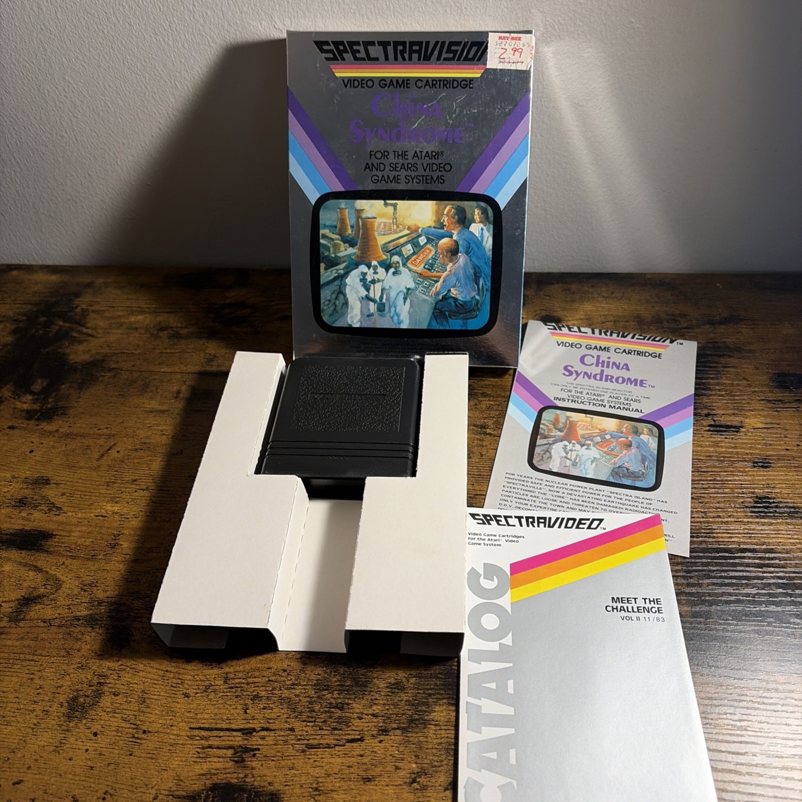 China Syndrome for Atari 2600 Complete In Box CIB Great Shape Tested