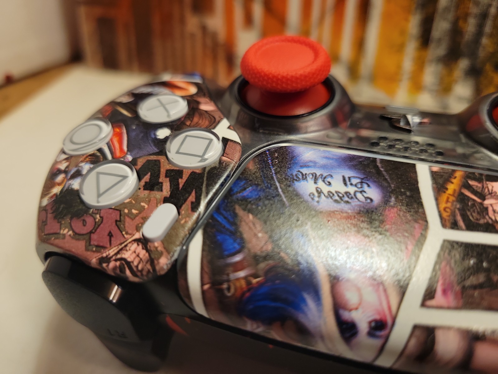 TMR Analogs Full Clicky Kit Custom Harley Quinn Hydro Dip Ps5 Controller