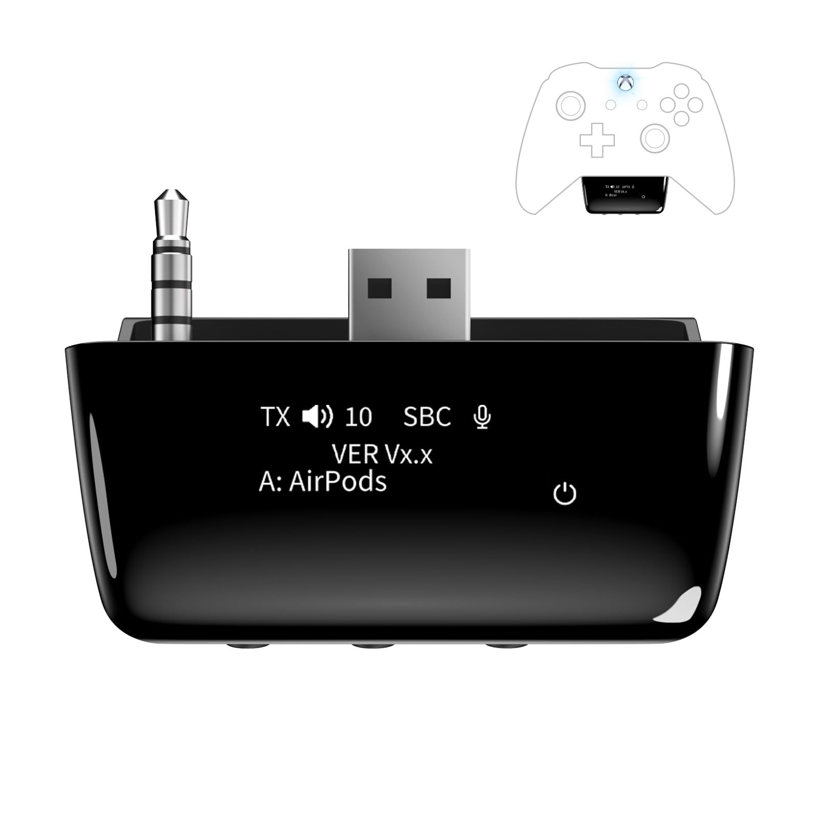 Bluetooth 5.2 Wireless Audio Adapter for Xbox One, Xbox Series X|S and Elite …