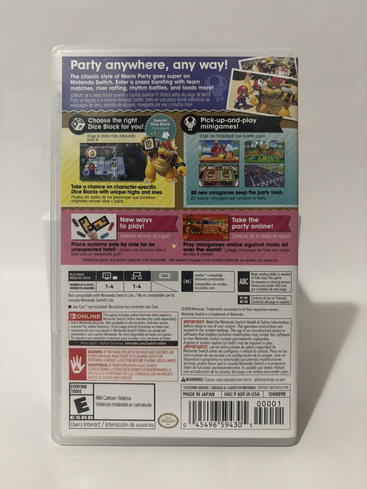 Super Mario Party Nintendo Switch Used CIB Tested Complete Mario Party