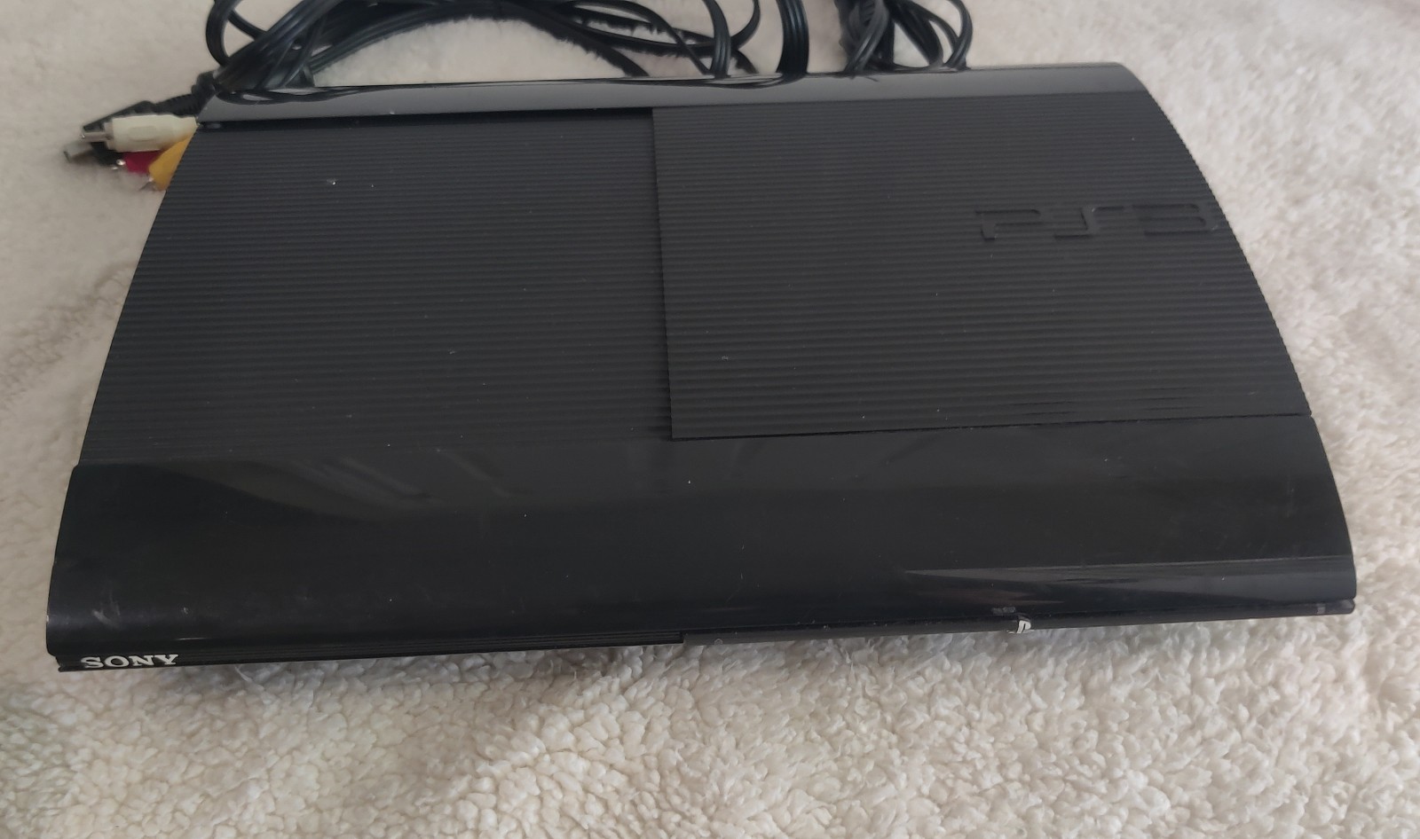 Sony PlayStation3 250GB Super Slim Black PS3 Video Game Console CECH-4001B *Read