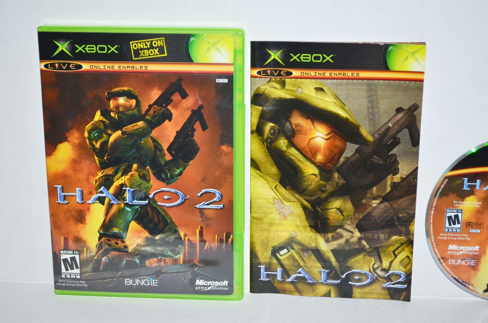 Halo 2 (Original OG Microsoft Xbox, 2004) II Video Game CIB Black Label NM🔥