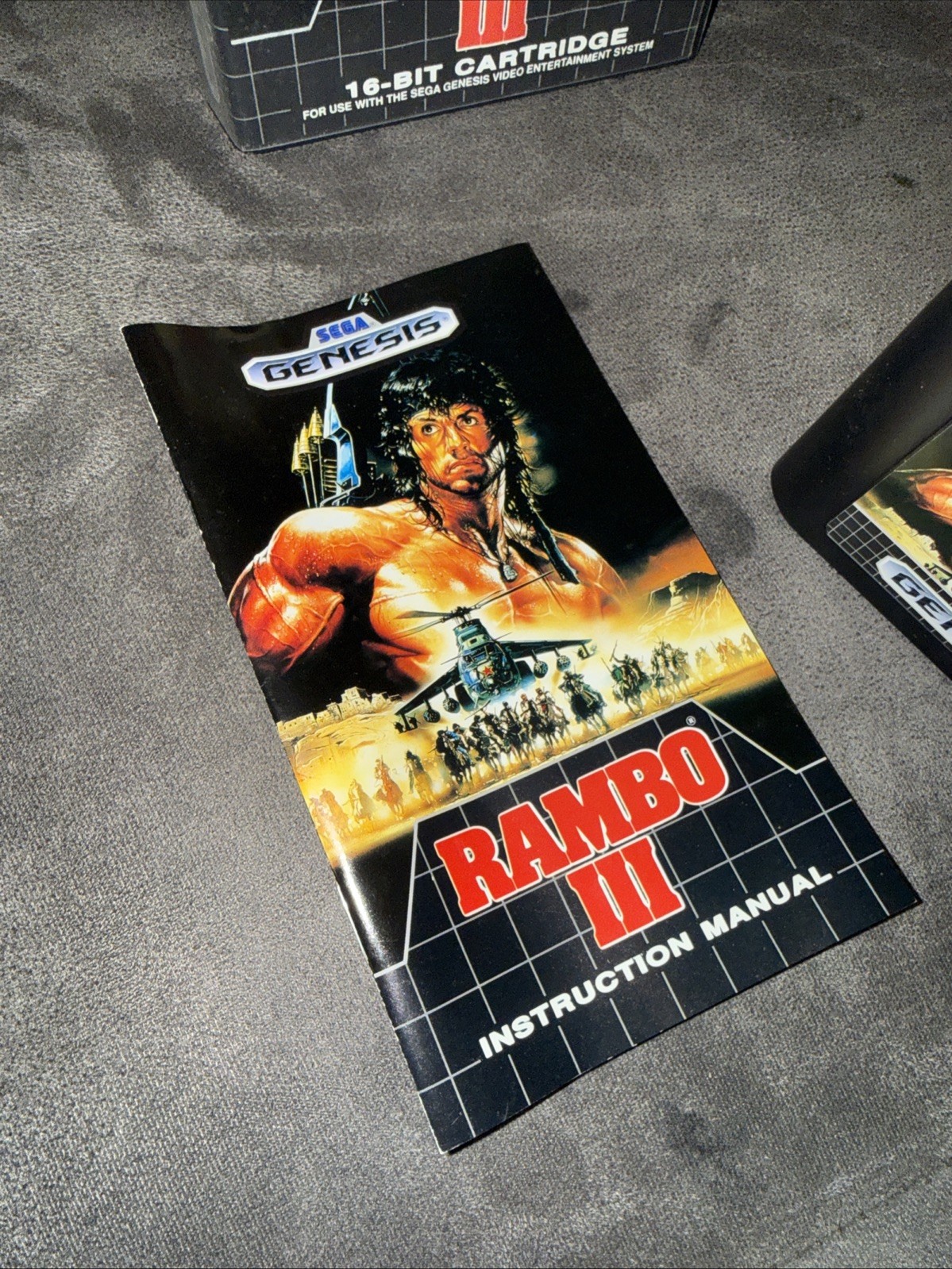 Rambo III (Sega Genesis Game Complete Manual Tested !