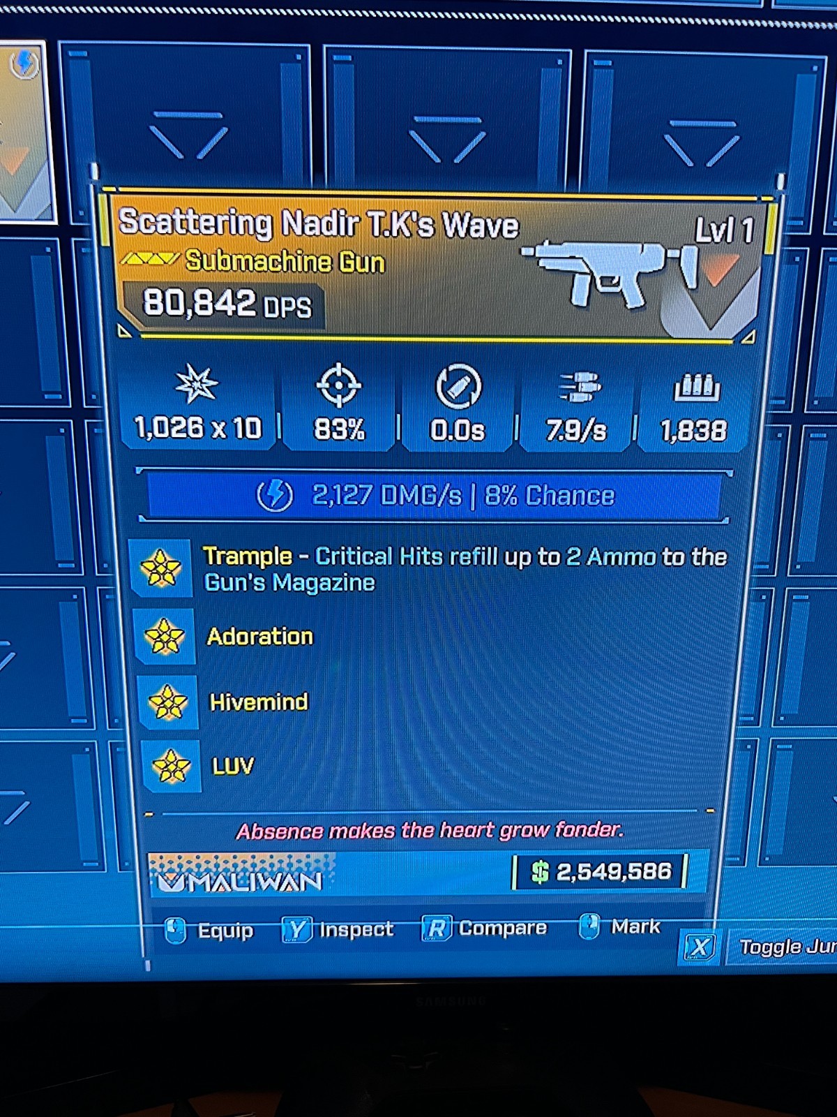 Borderlands 4✨ MODDED LEVEL 1 ONE SCARAB GUN SMG HALO 2 INSANE BL4 ✅PC-PS-XBOX✨