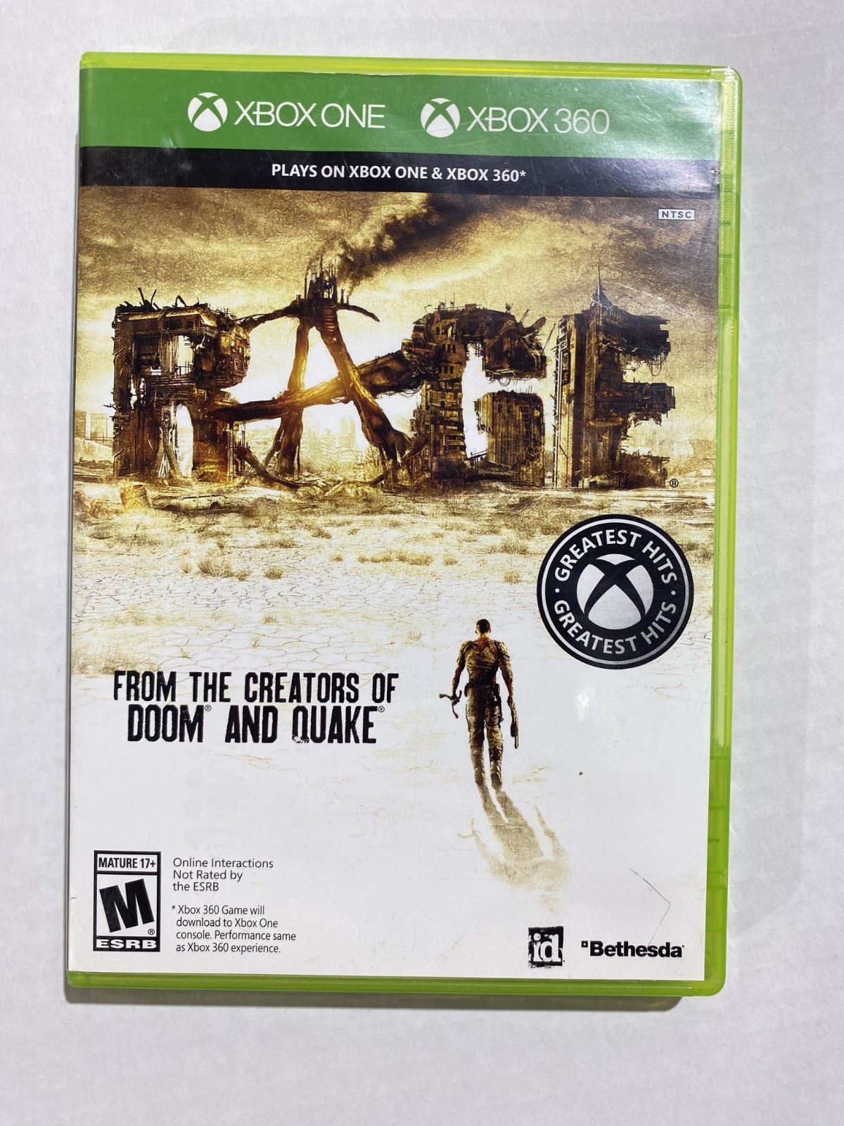 RAGE Greatest Hits (Xbox One & Xbox 360) Complete w/ All Discs Tested Free Ship