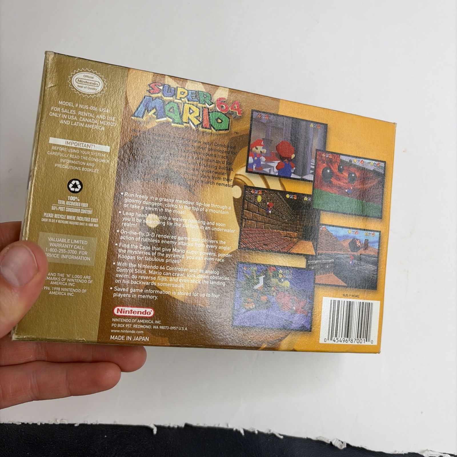 Nice! Super Mario 64 Nintendo 64 N64 CIB Complete W/ Manual & Inserts Authentic
