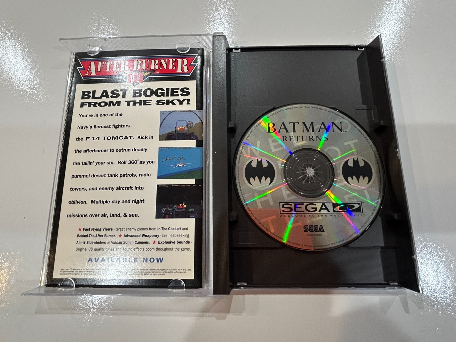 Batman Returns (Sega CD, 1993) CIB Complete w Manual + Artwork (Pls Read) N MINT