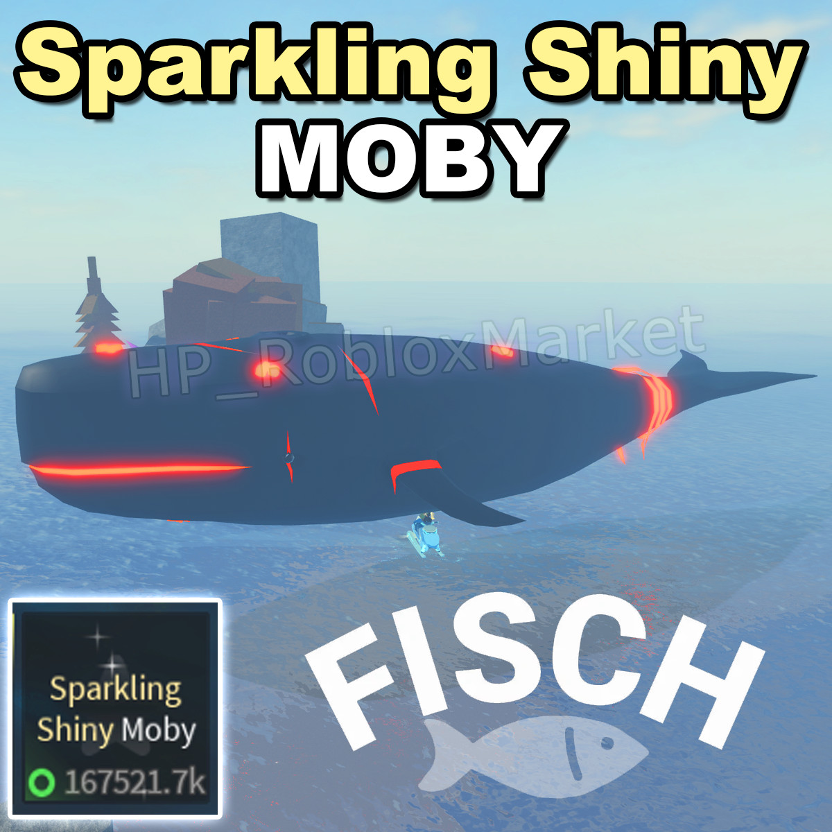 🐟 ROBLOX FISCH | Sparkling Shiny Moby ⚡FASTEST DELIVERY⚡ fish/cs/relic/rare