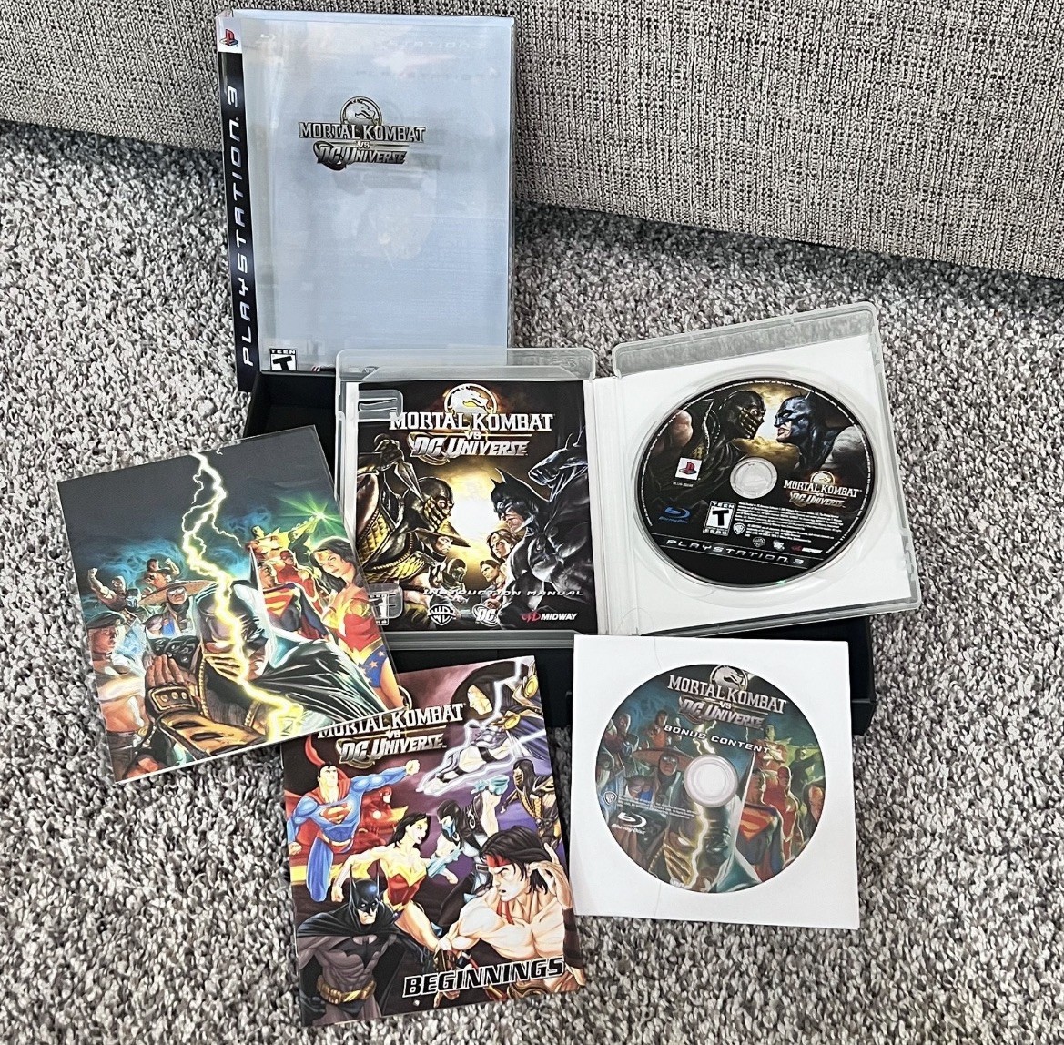 Mortal Kombat vs DC Universe Kollector’s Edition Sony PlayStation 3 CIB PS3
