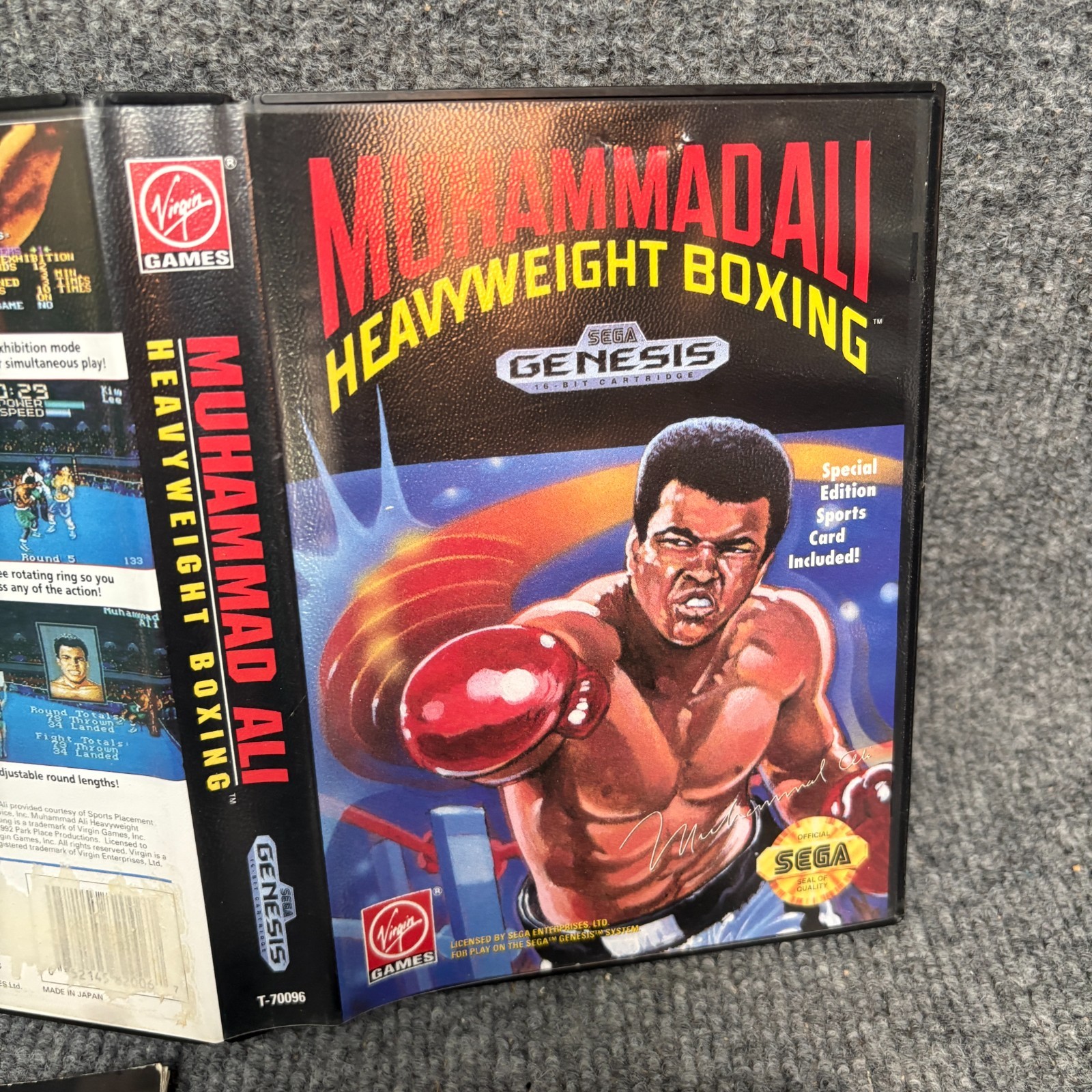 Muhammad Ali Heavyweight Boxing Sega Genesis Complete w/ Manual CIB VGC Tested