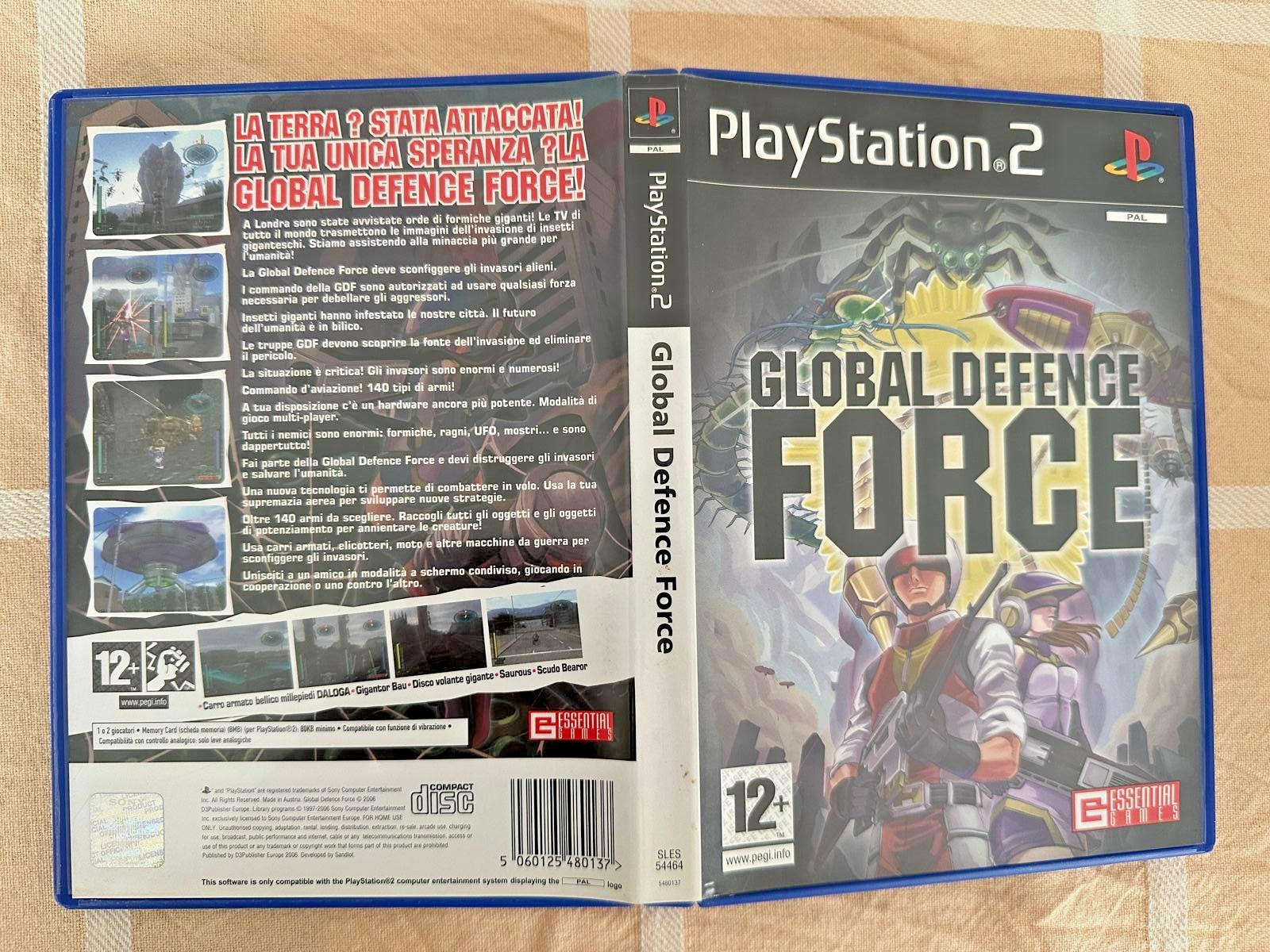 GLOBAL DEFENCE FORCE Sony Playstation 2 PS2 PAL English Italia CIB