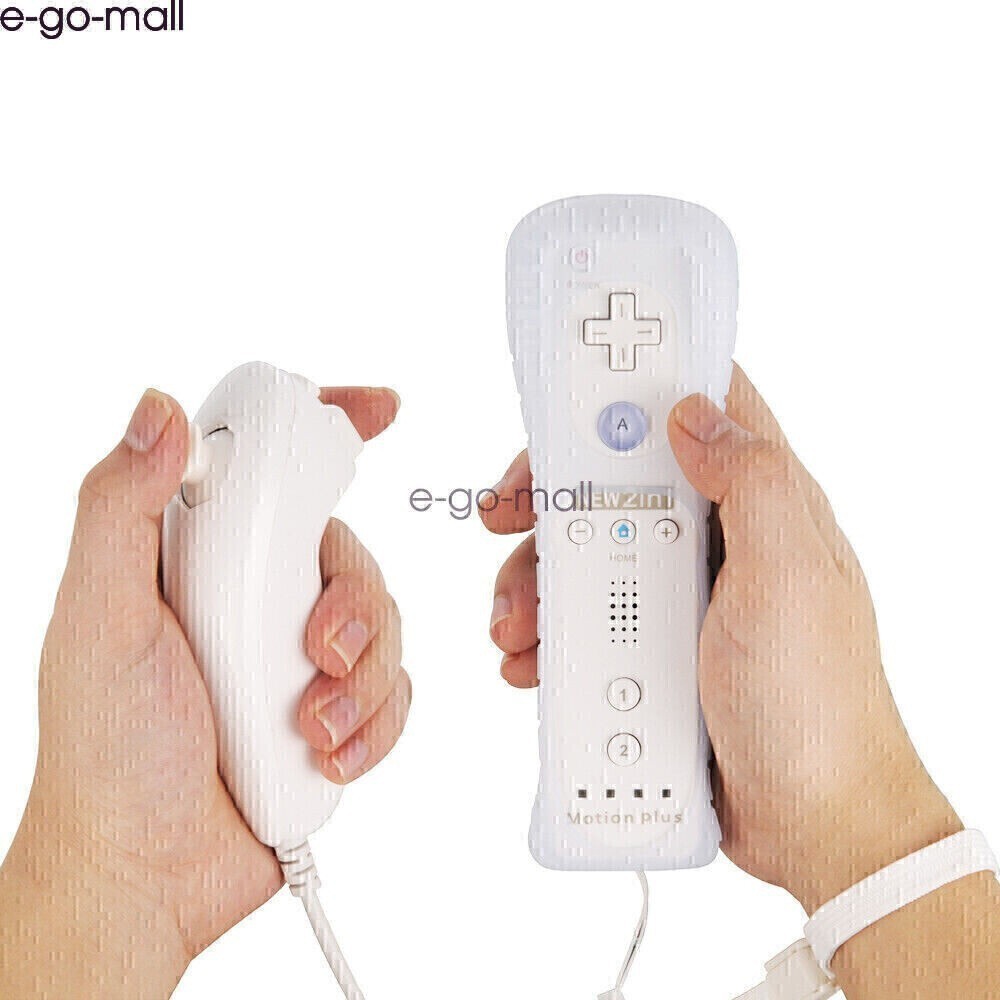 Built-in Motion Plus Wii Remote & Nunchuck Controller for Wii Wii U Console
